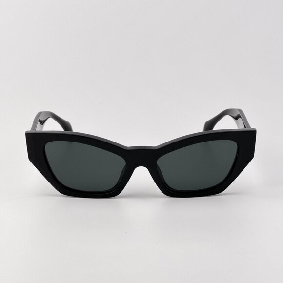 Versace Women’s Sunglasses – Black Cat Eye Frame / Grey Lenses | VE4488U GB1/87 main image 9